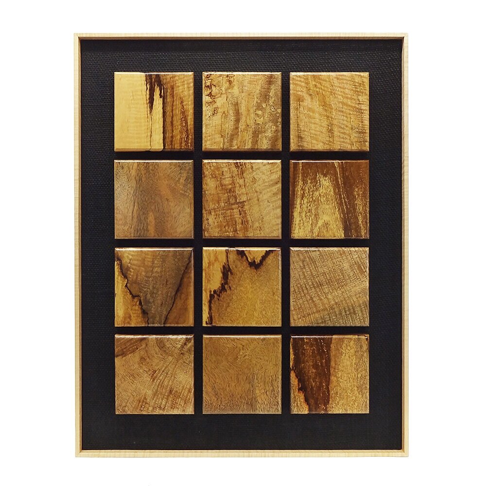 Modern Wall Art Hanging with Mango Wood Blocks