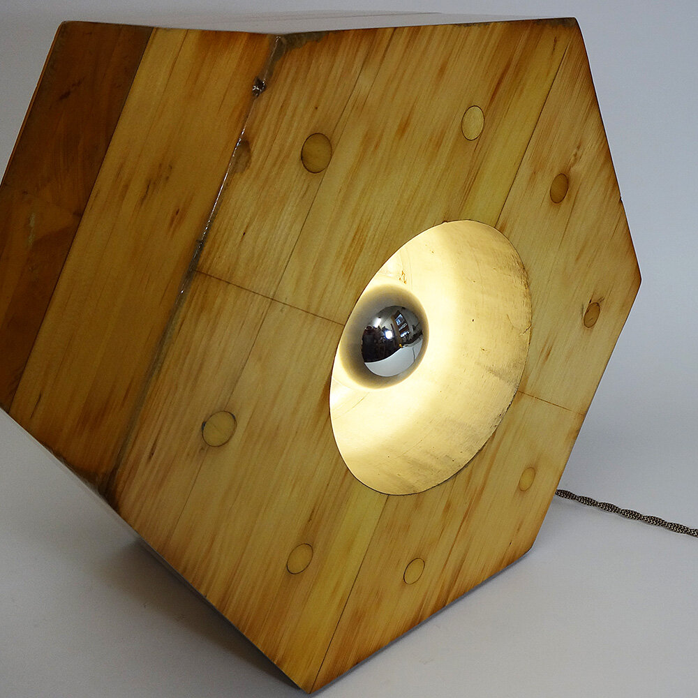 Migliodesign - Hexagon HAL accent light is 10 inches deep