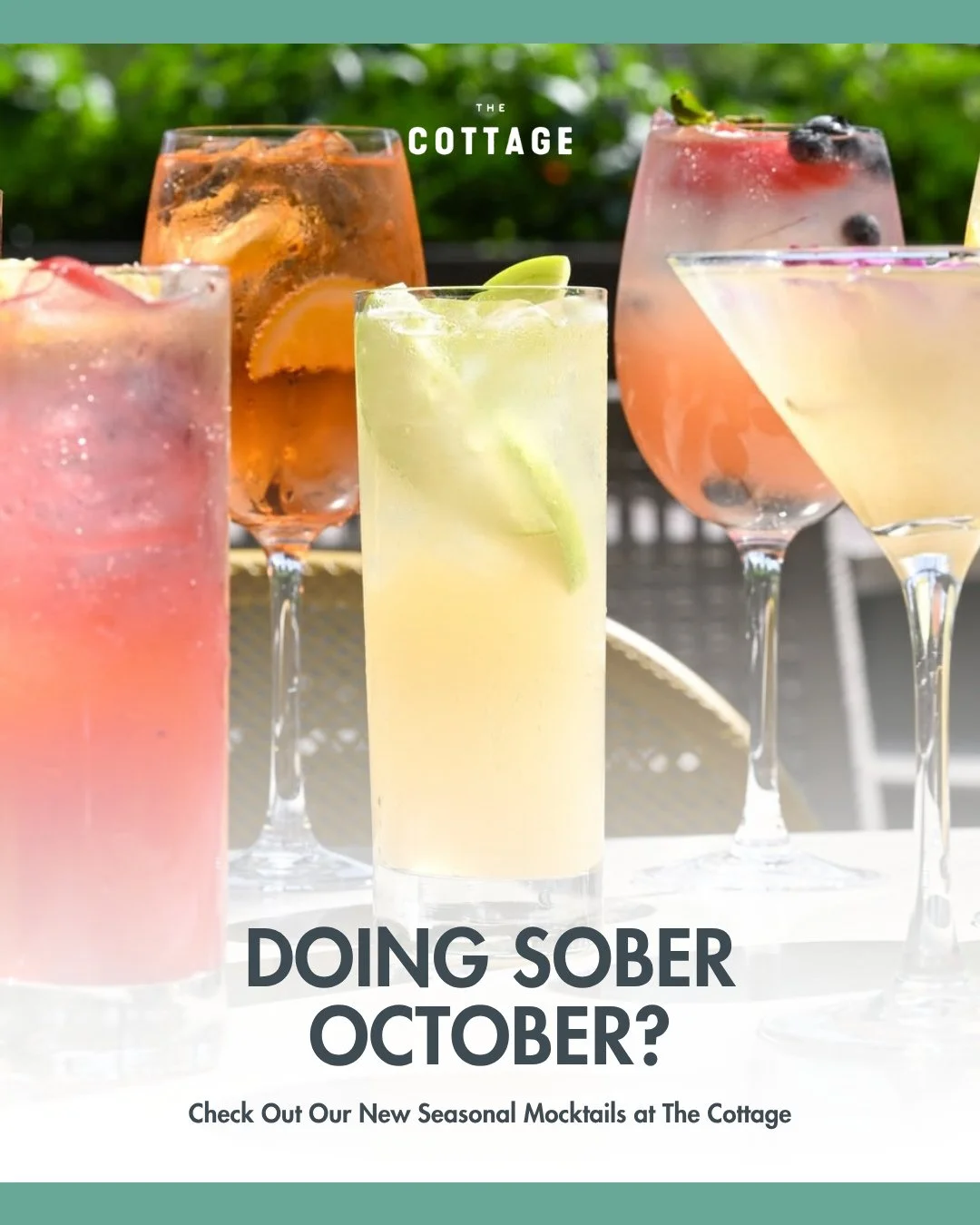 Doing Sober October? Make it anything but boring! Our seasonal mocktails are full of flavor without the spirits, with highlights like apple cider topped with a cinnamon rim, chai blended with oat milk, and pear infused with warm vanilla. 🍂🍸⁠
⁠
Cele