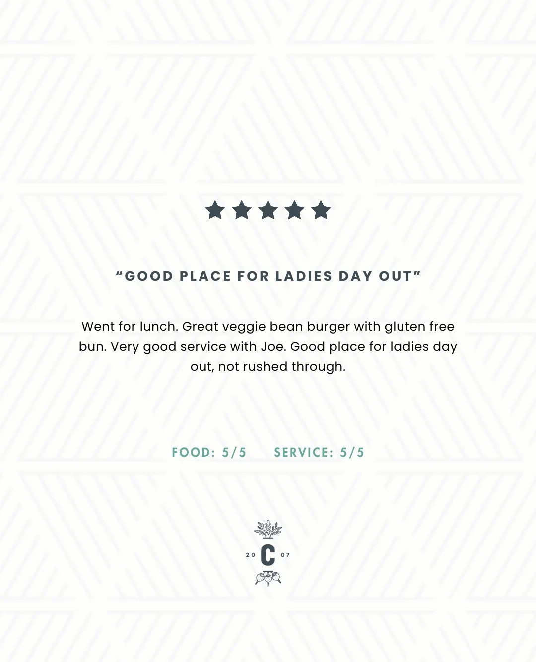 A relaxed lunch, great service, and time to catch up with friends is exactly what we’re here for. 💛 Thanks for spending your ladies’ day out with us!  #CottageWellesley