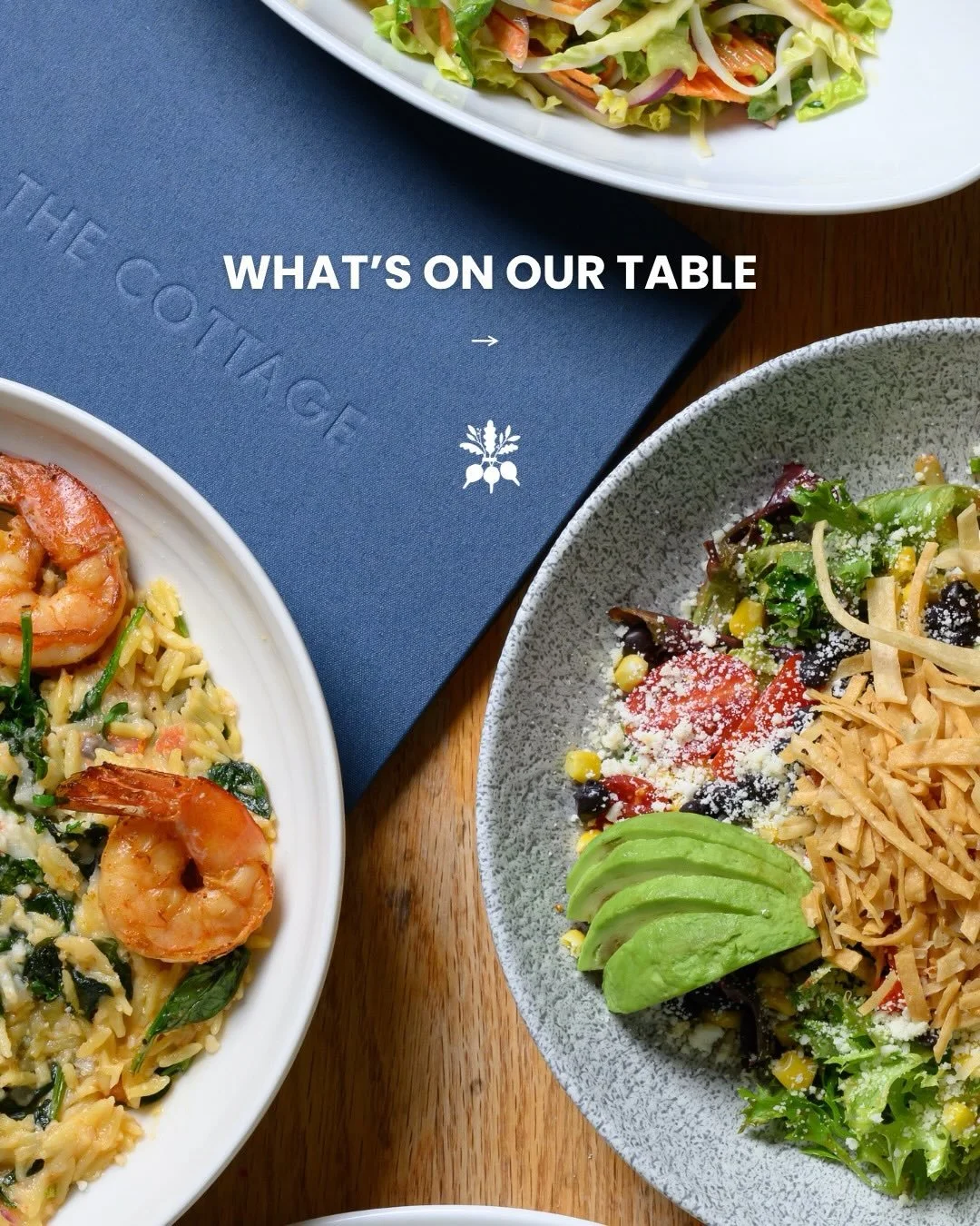 What&rsquo;s on our table tonight at The Cottage Wellesley?
Swipe to find out &mdash;>