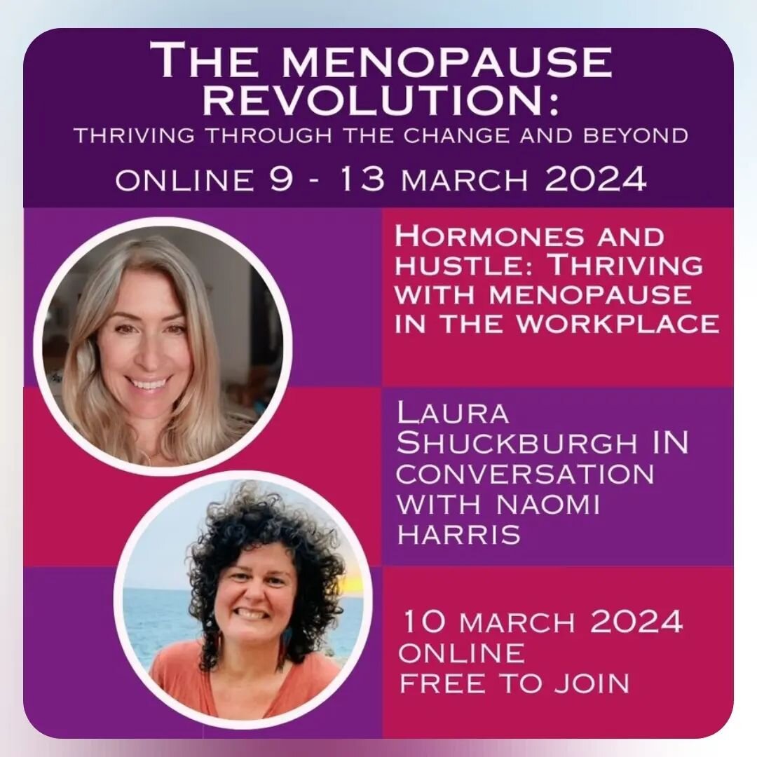 The menopause revolution summit is now live 

30 experts , I'm proud to be one of them ...

All helping you in your menopause journey.

We are in this together 🙌

Will put link in linktree in bio 

Laura x

#menopauserevolution #menopausesummit #men