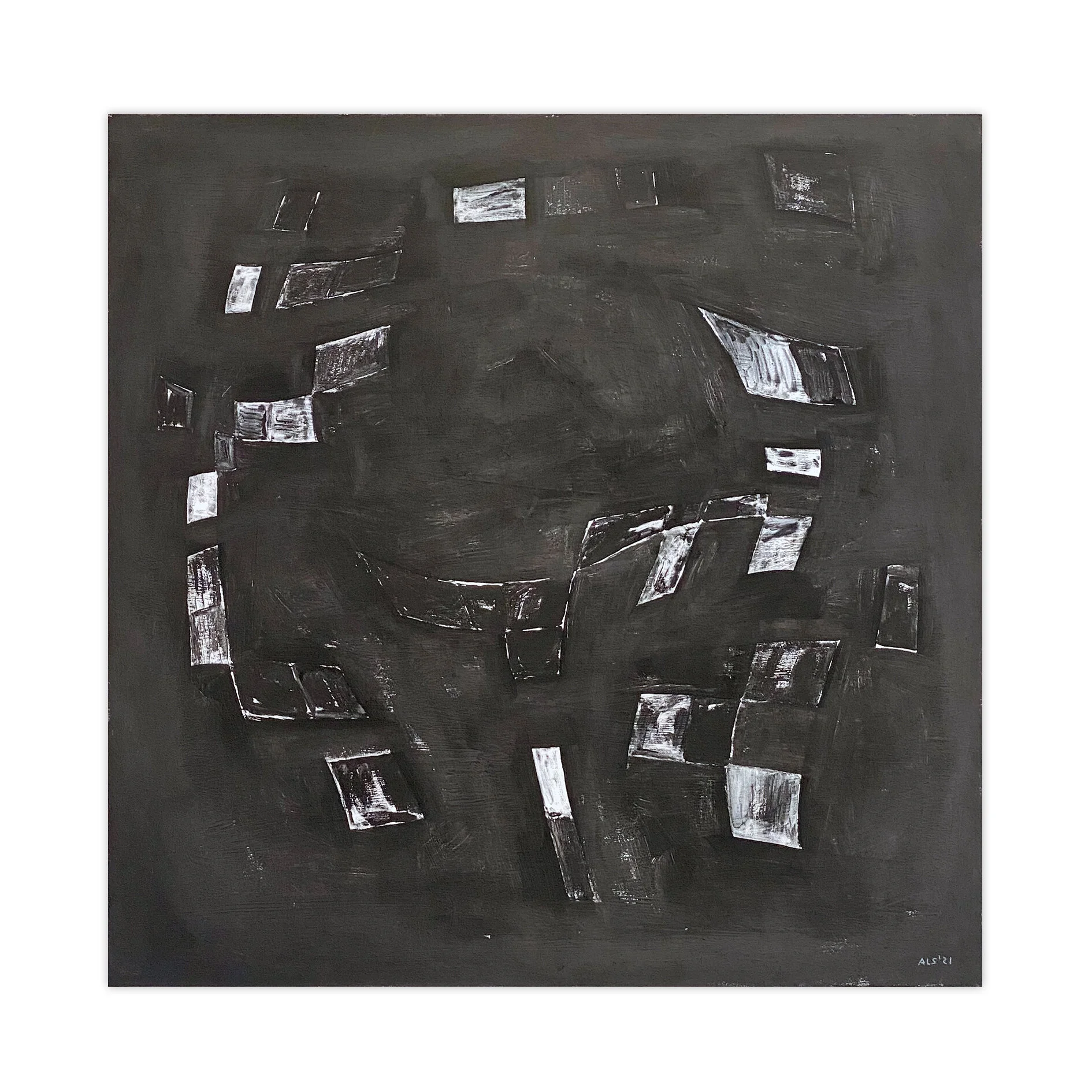 Chasing Shadows in Platinum White, 2021