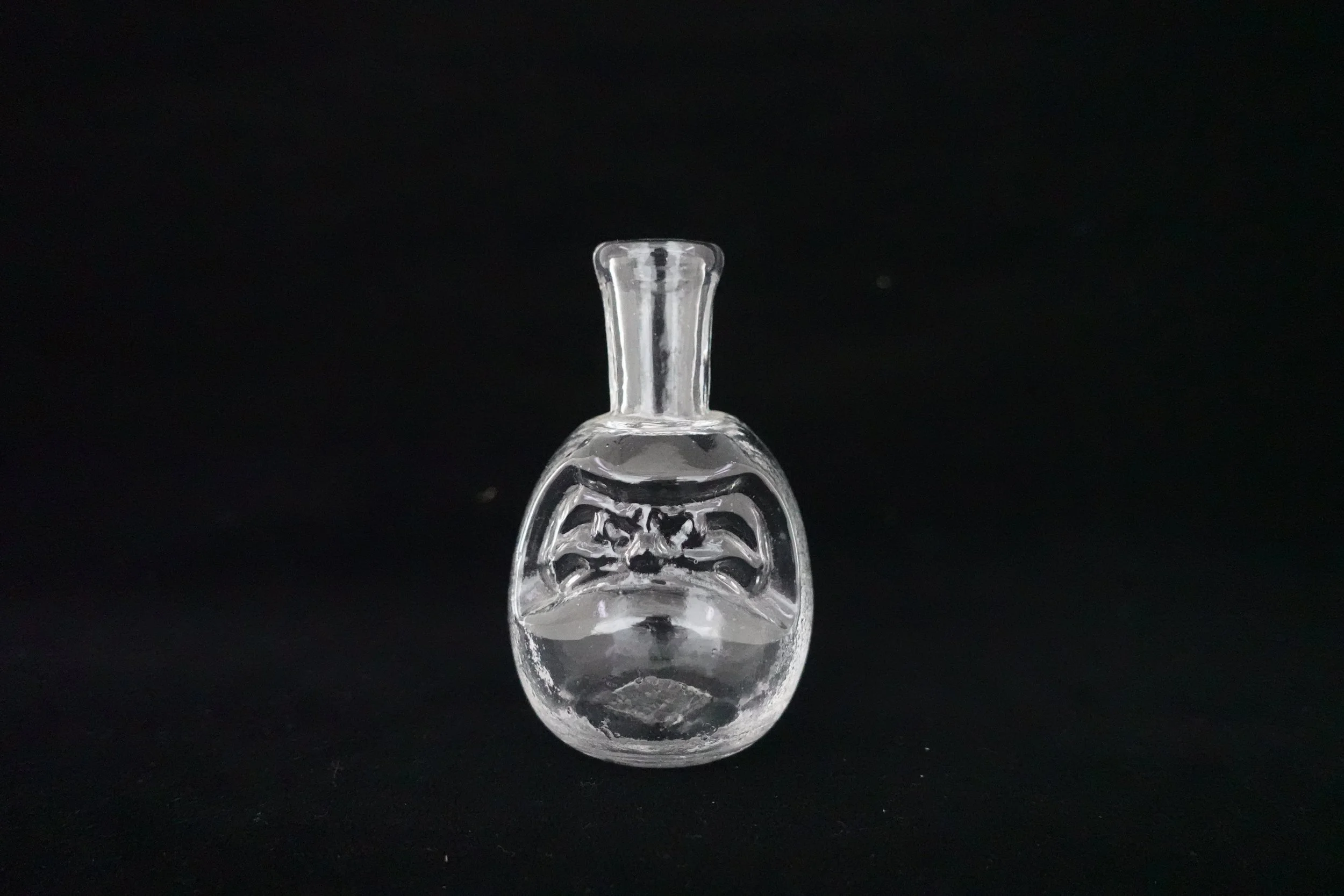 Mini daruma doll bottle (clear)