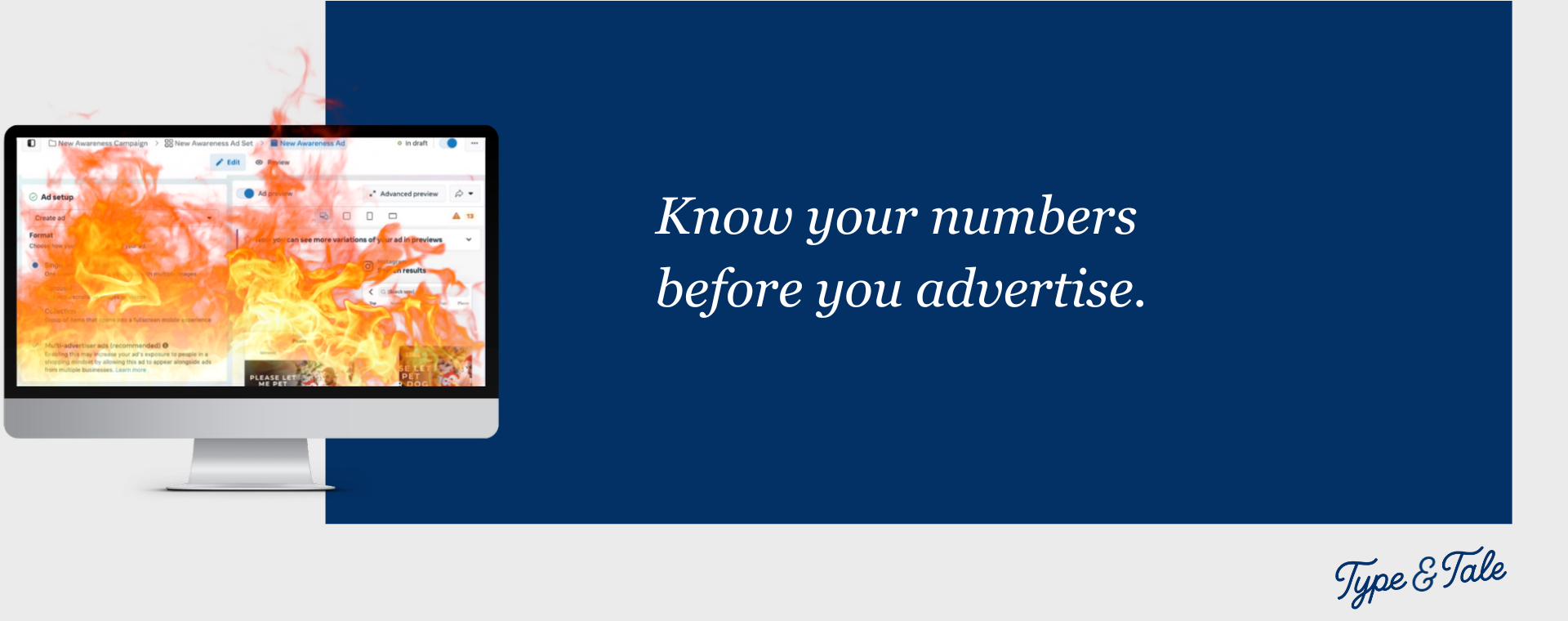 know your numbers before you advertise