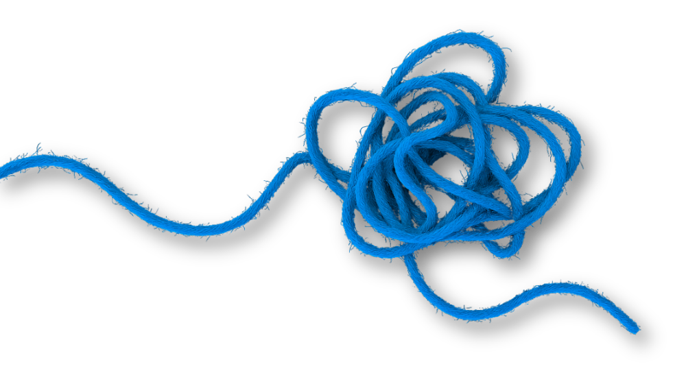 Type and Tale blue thread