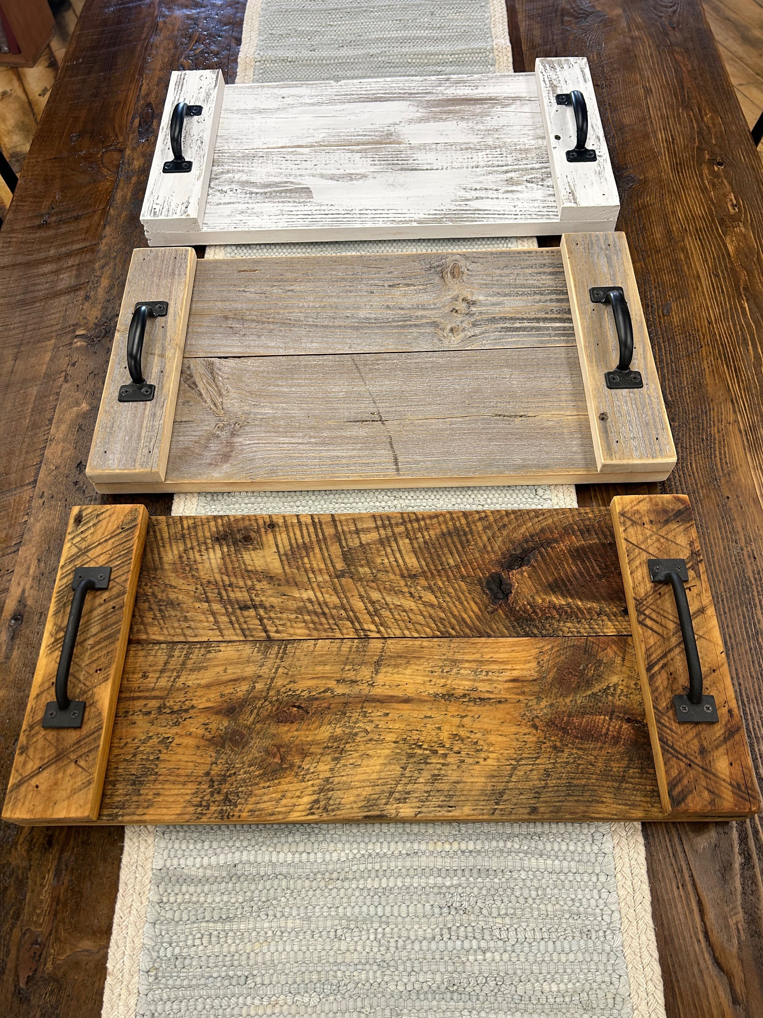 Reclaimed Barn Board Tray