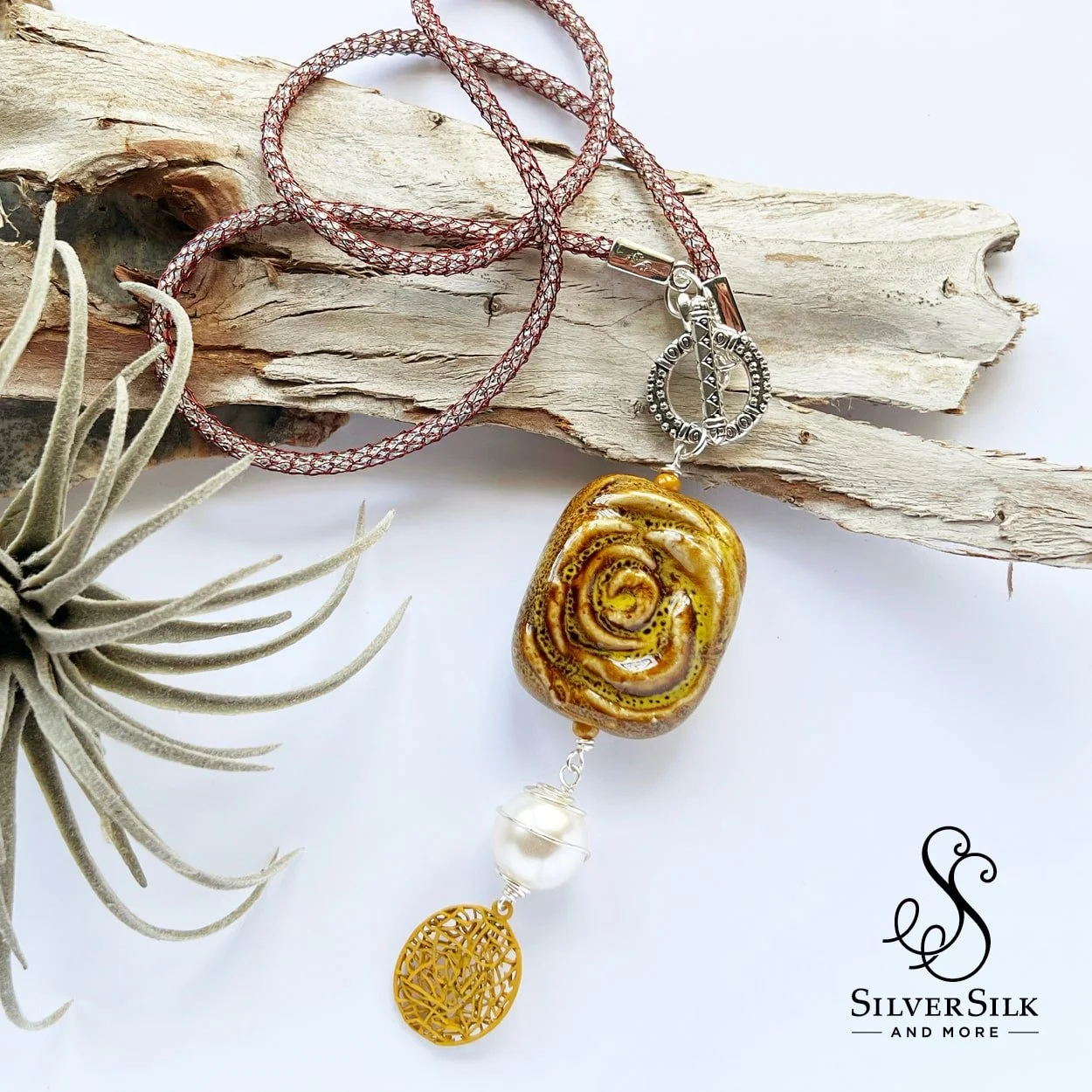 Rose Rock Necklace Kit — SilverSilk \u0026 More