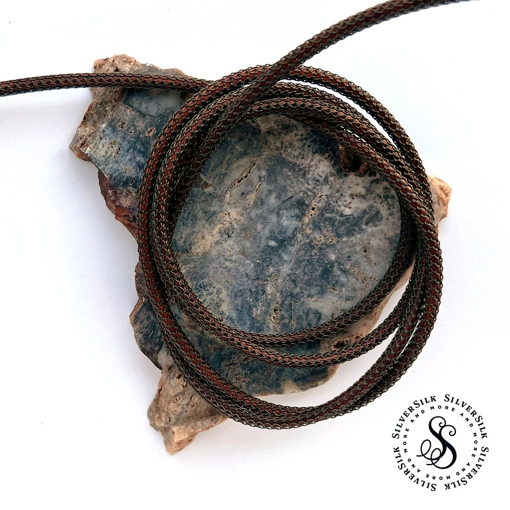 Rustic Knitted Leather Cord — SilverSilk & More