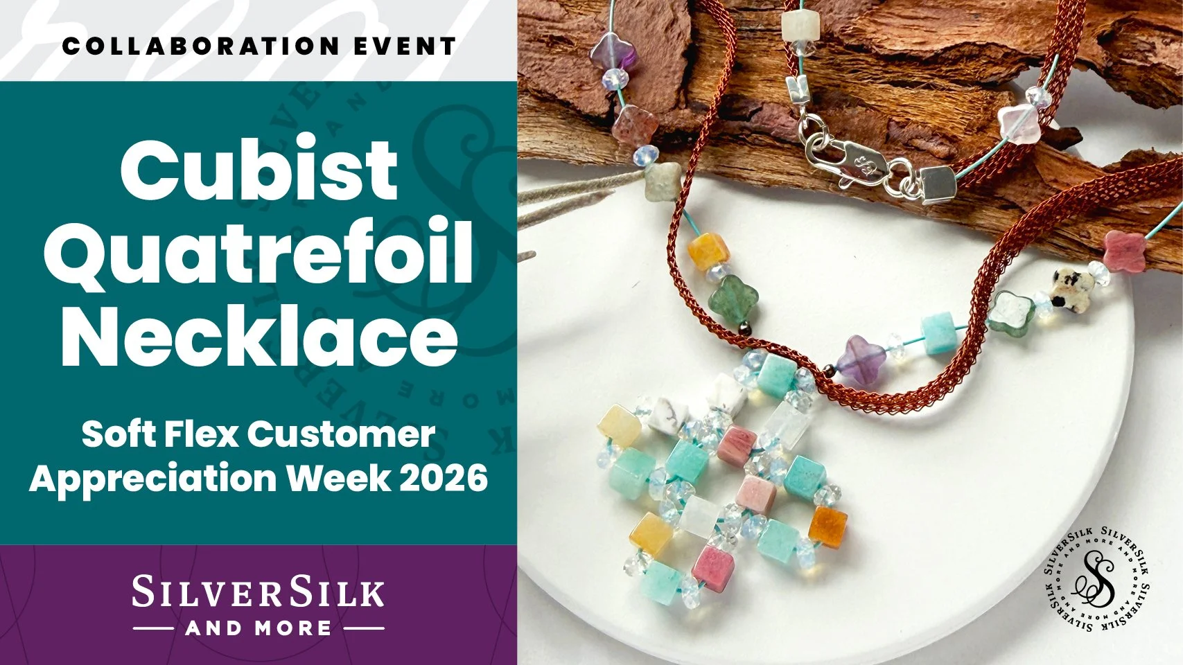 Cubist Quatrefoil Necklace: A SilverSilk &amp; Soft Flex Collaboration Event