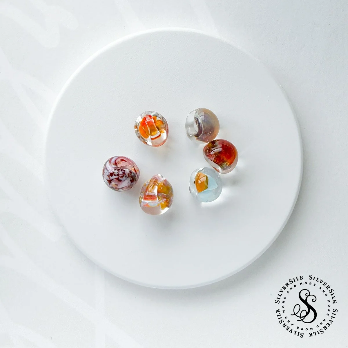 12mm Art Glass Buttons - 3pc Set