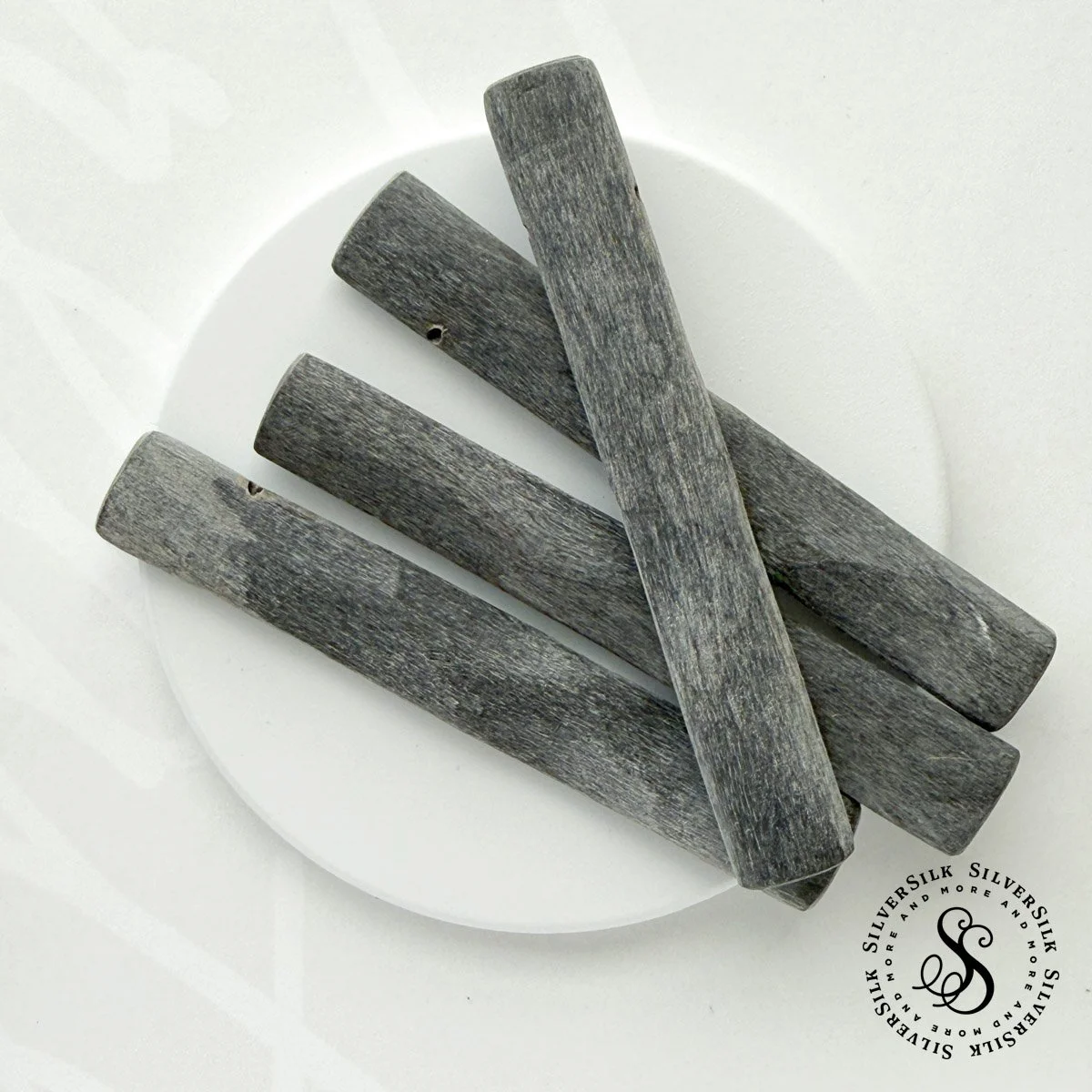 16x100mm Unpolished Hand-carved Philippine Water Buffalo Necklace Bar - 1pc Set