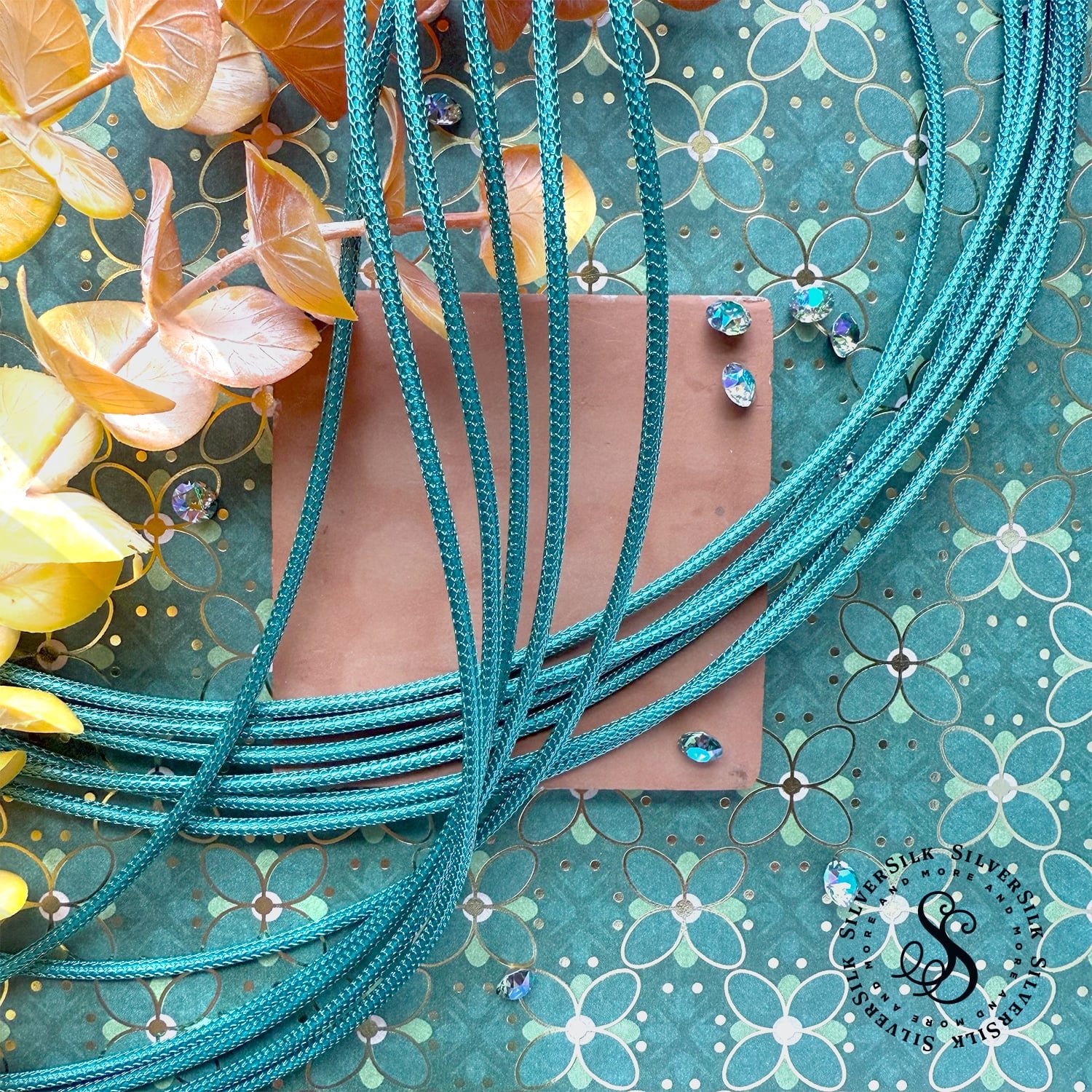 Juniper Knitted Leather Chain - 3ft Spool