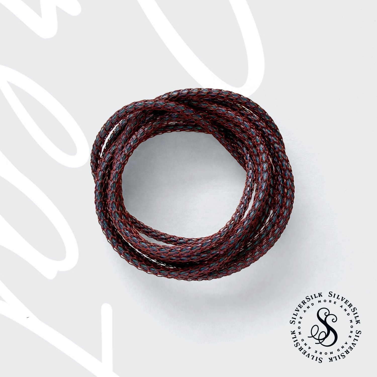 Canyon Rose Mini Knitted Leather Chain