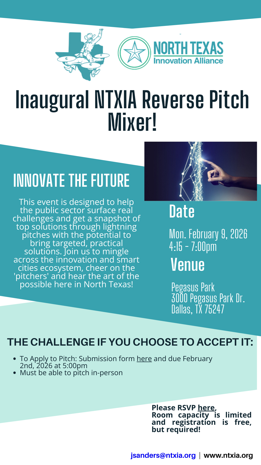 Feb. 9th: NTXIA Reverse Pitch Mixer