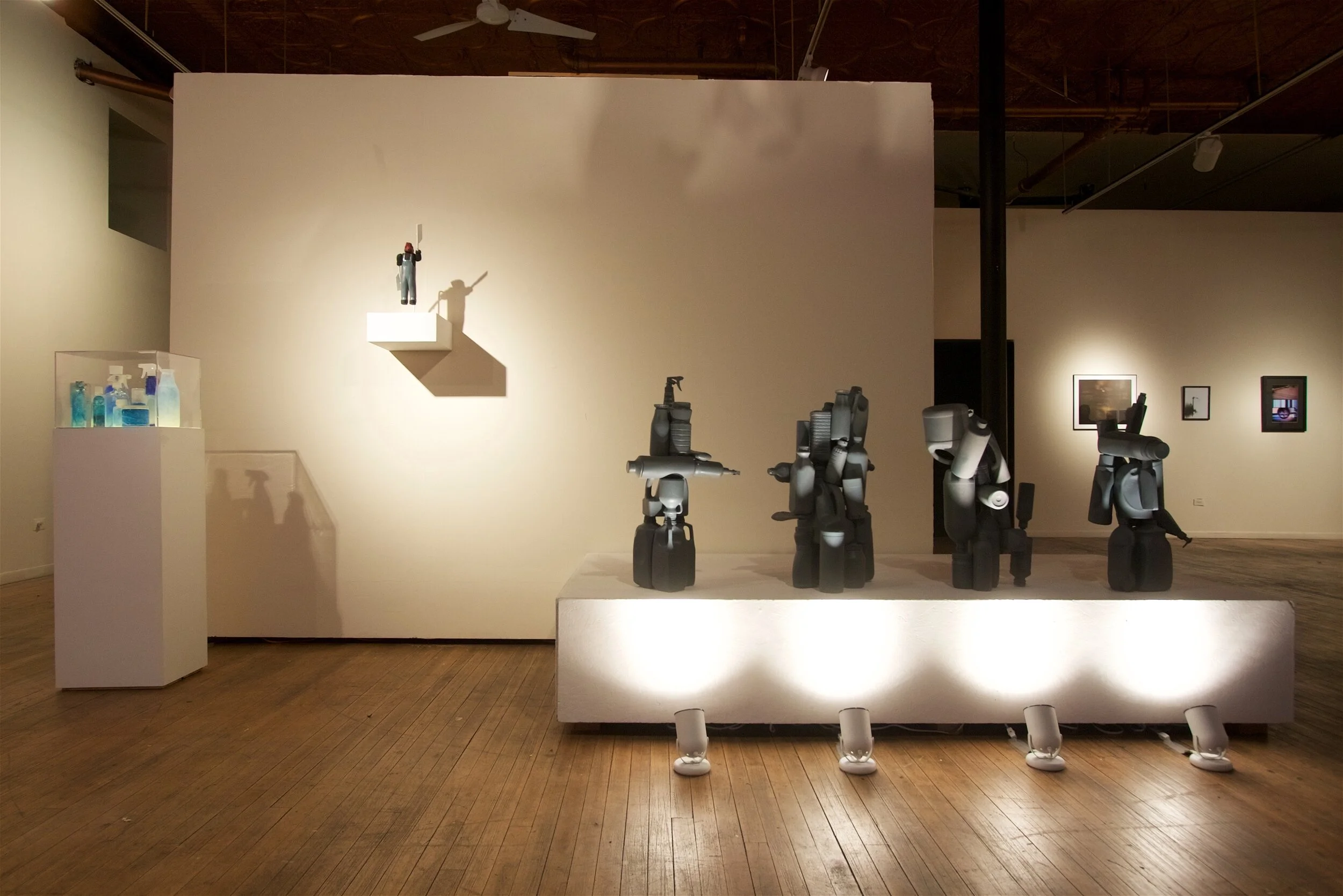 “Triangulation” Installation at Co-Pro: Totem Towers & Future Relics