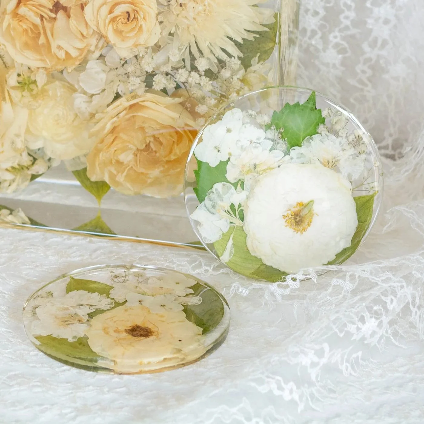 Plain edge coasters