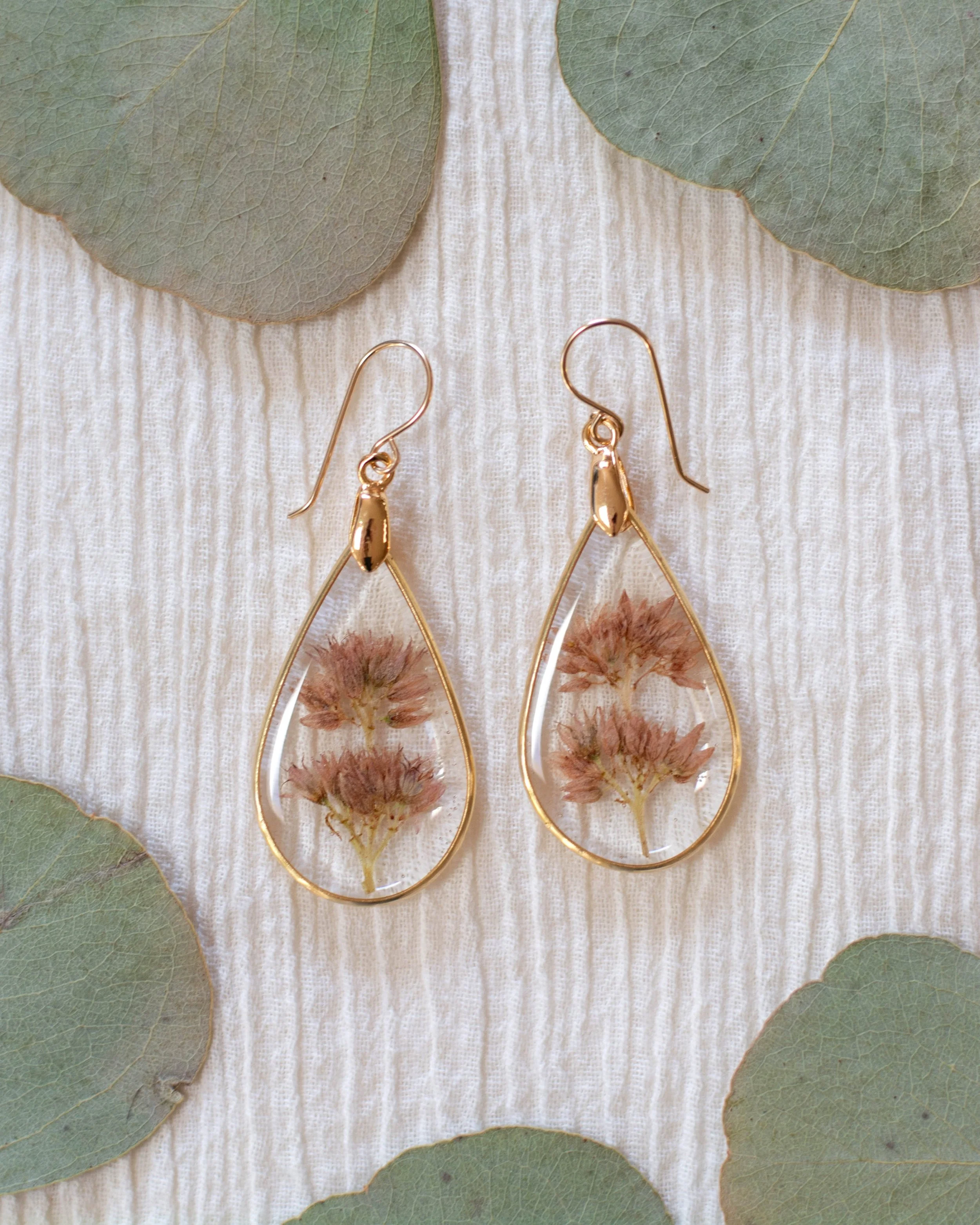 Brass & gold filled earrings