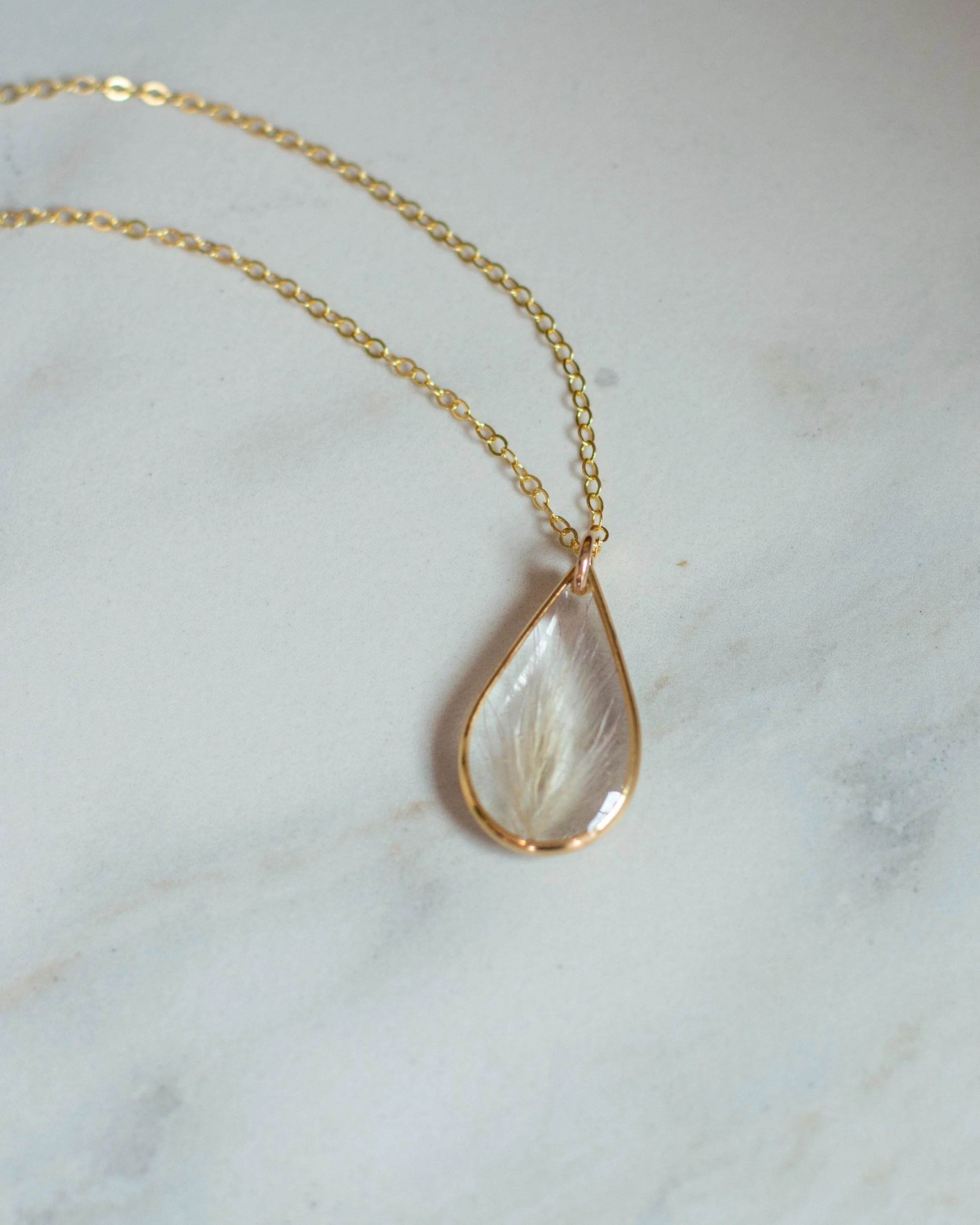Brass & gold filled necklace