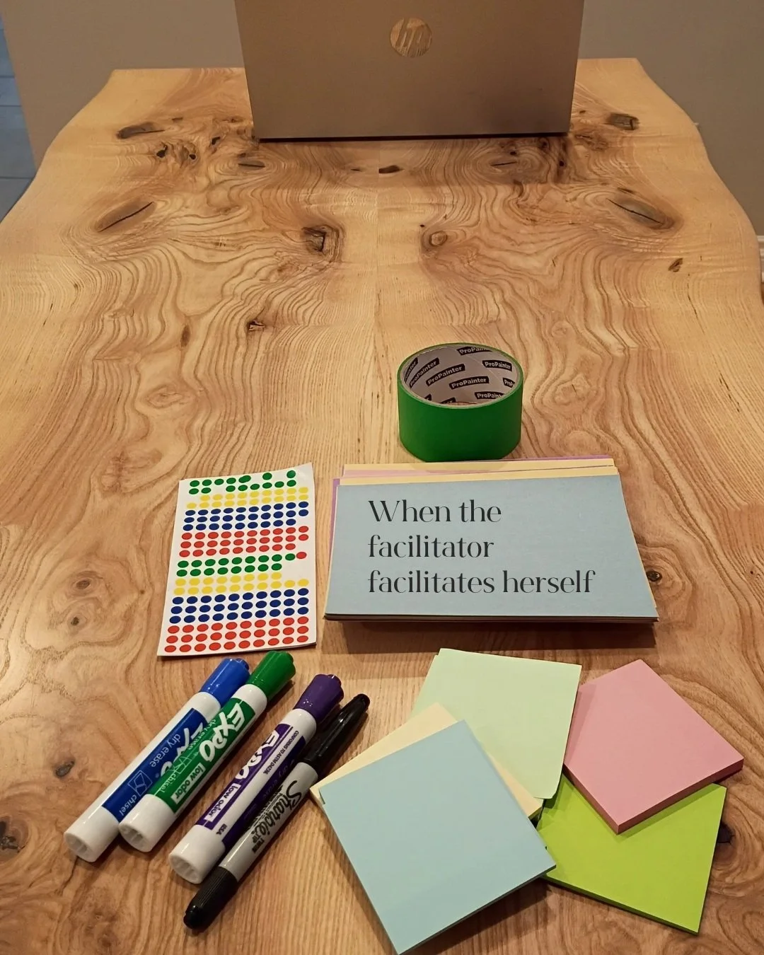 Turns out, facilitating myself is harder than I thought it would be.

As a facilitator, I walk into a room with a plan, a set of questions and a pretty good idea of how to get a group from A to B.

But what happens when you're the facilitator AND the