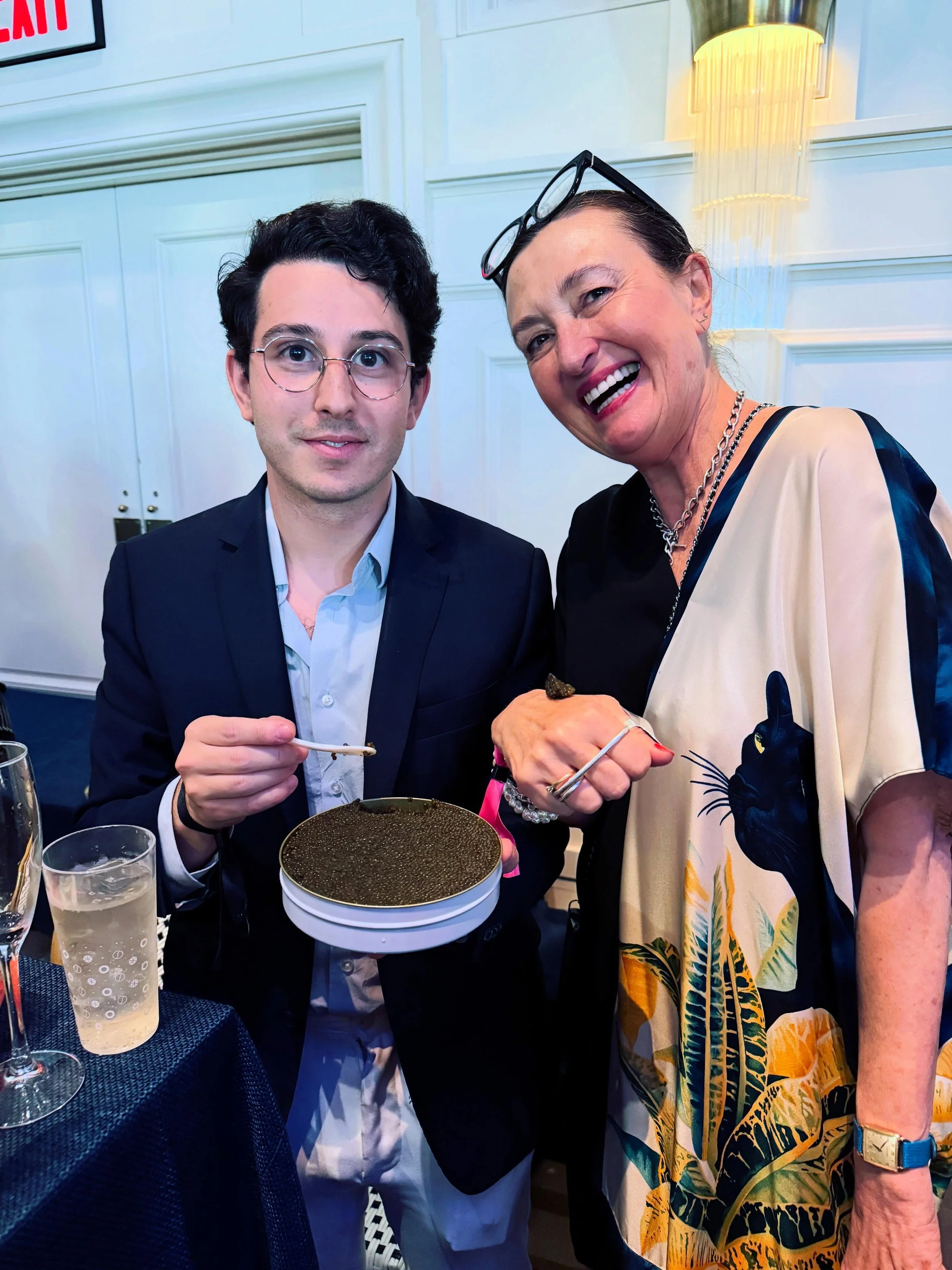Thankyou for wonderful night @citymeals @akwasibrenyamensa @tataleworld @ciprianievents  look at that virgin tin of THE Best Kaluga for a quick bump ! Alongside a icy glass of @champagne_bollinger nothing like a Bolli 🤍🤍🤍💫💫💫🥂sadly the knicks d