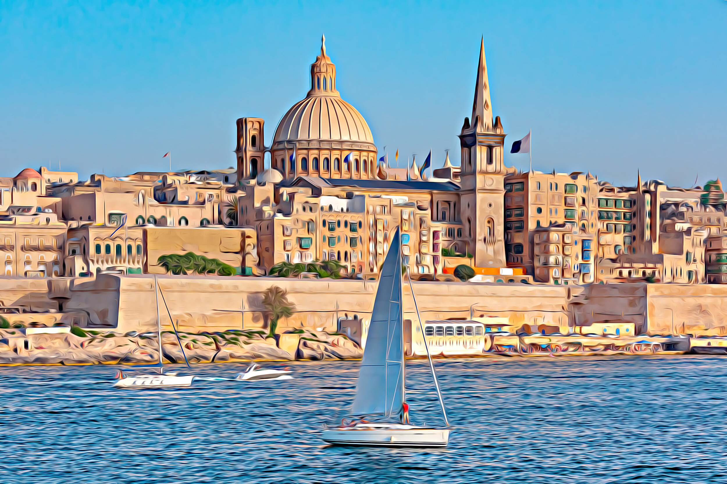 Valletta - the capital of Malta and a World Heritage Site
