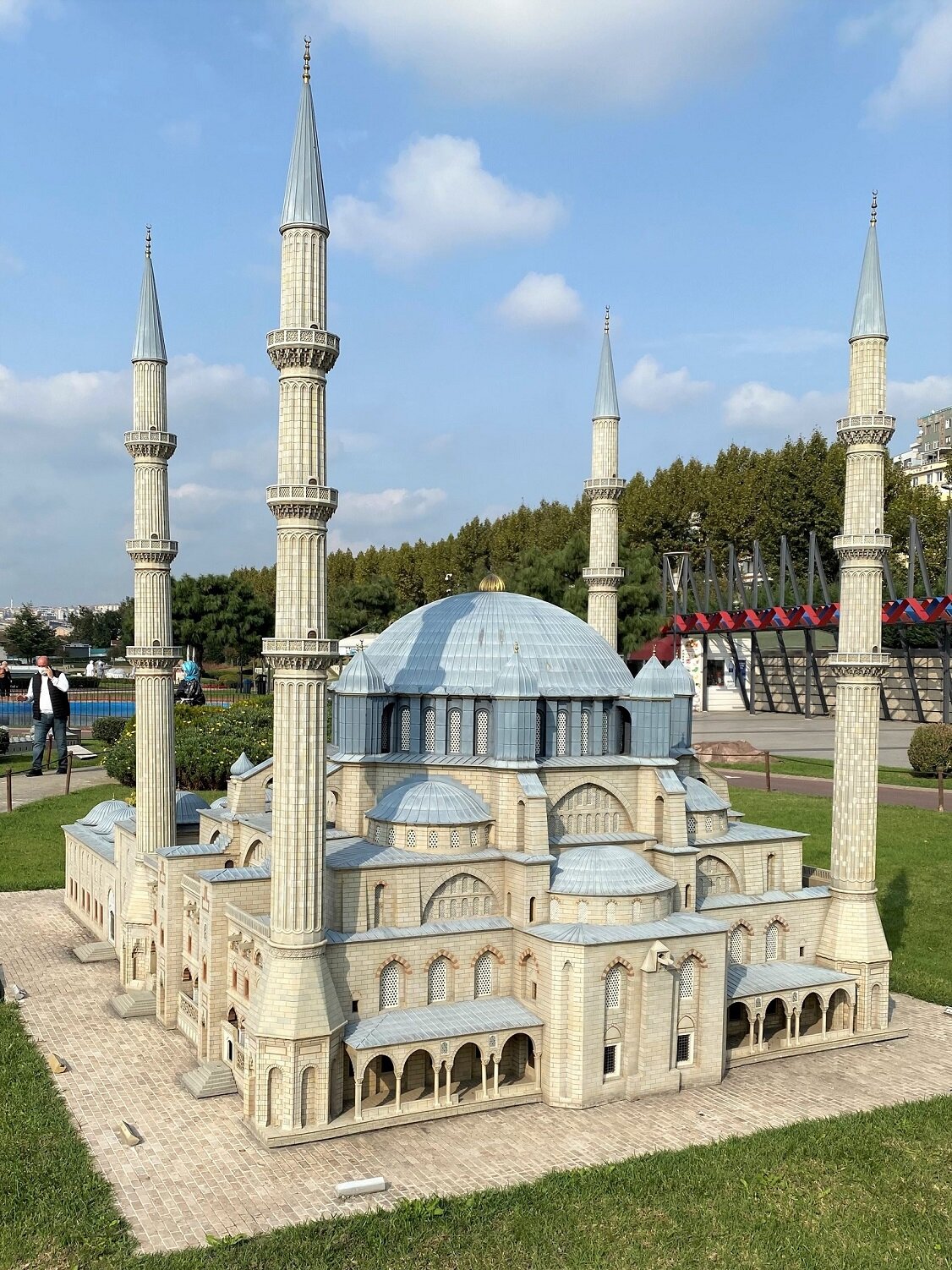 Blue Mosque in Miniaturk in Istanbul - Turkey