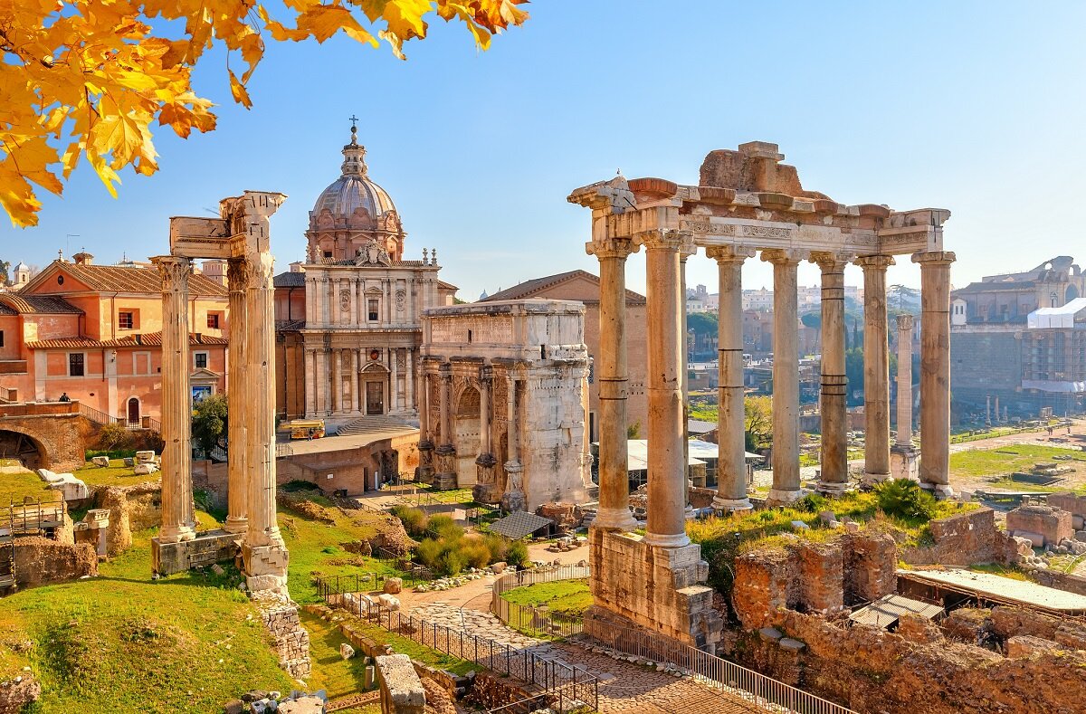 Roman Ruins in Rome - Italy