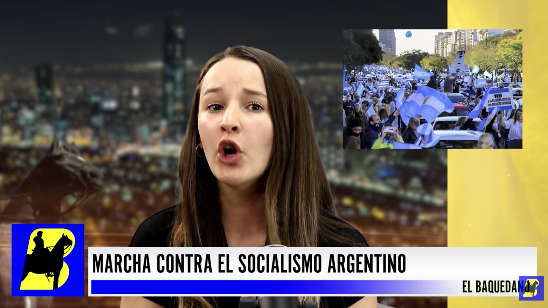 Marcha de los argentinos contra el gobierno marxista de Fernández