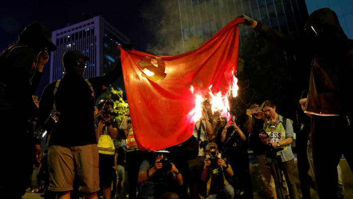 Foto: Financial Times (manifestaciones contra el Partido Comunista Chino en Hong Kong)