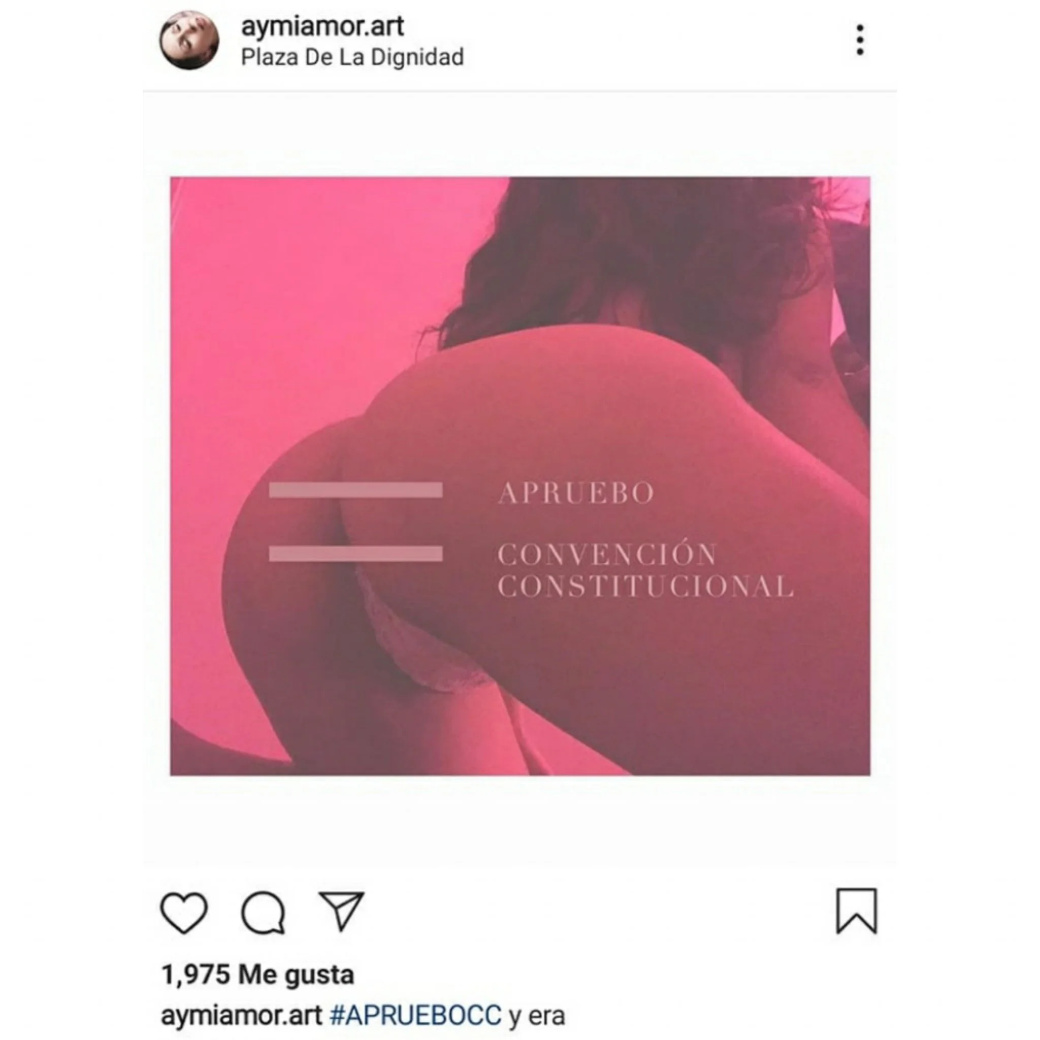 Otro ejemplo del contenido nefasto que publican los sectores jóvenes más insurreccionales del “apruebo”