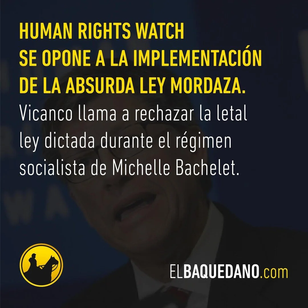 Contra todo pron&oacute;stico, una organizaci&oacute;n de lobby de derechos humanos, Human Rights Watch, le quit&oacute; el piso a la izquierda radical chilena para llevar a cabo la implementaci&oacute;n de una letal ley mordaza que busca encerrar a 