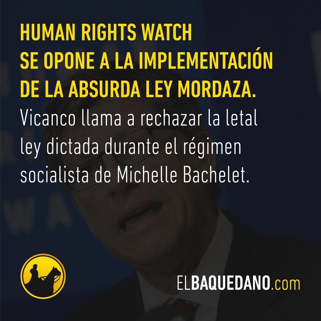 Contra todo pronóstico, una organización de lobby de derechos humanos, Human Rights Watch, le quitó el piso a la izquierda radical chilena para llevar a cabo la implementación de una letal ley mordaza que busca encerrar a 