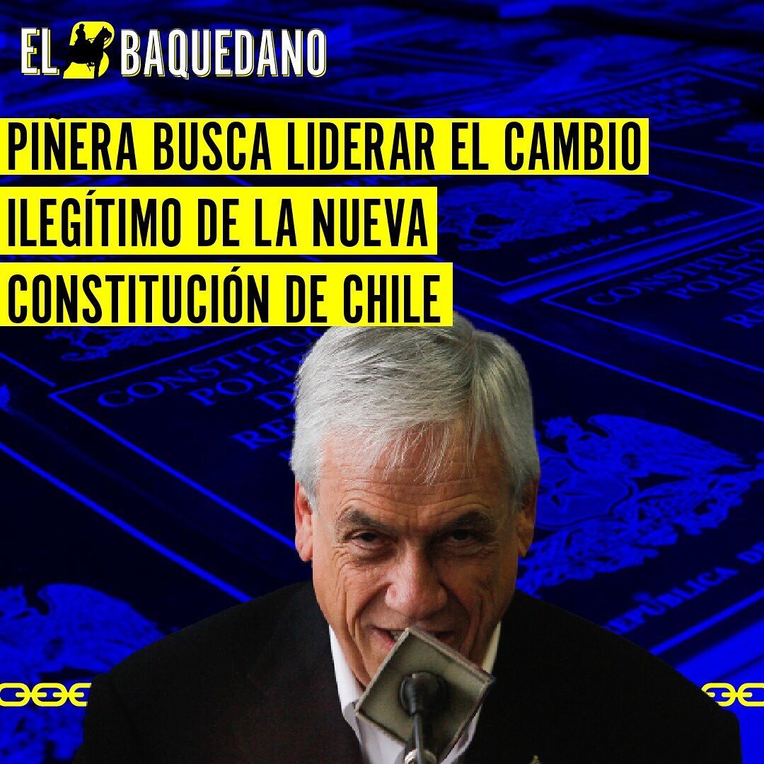 El intento de firmar una nueva constitución de Sebastian Piñera es enorme. Link completo en nuestra biografía. . . #piñera #constitucion #apruebo #rechazo #elbaquedano