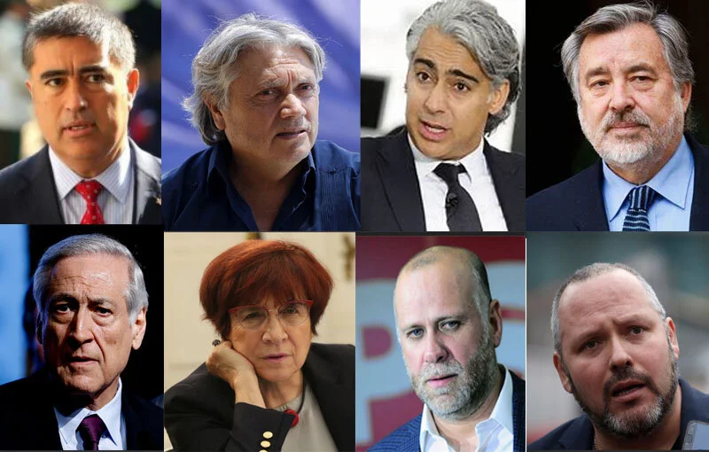 Mario Desbordes, Alejandro Navarro, Marco Enríquez Ominami, Alejandro Guillier, Heraldo Muñoz, Carmen Hertz, Alvaro Helizalde y Sebastián Dávalos entre los señalados por el periodista venezolano.