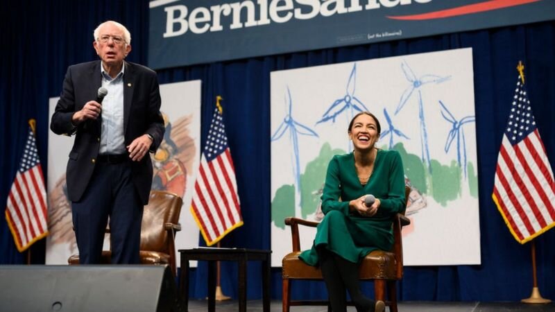Los socialistas del partido Demócrata Bernie Sanders y Alexandra Ocasio-Cortez son clave en estas conversaciones de respaldo a Maduro.