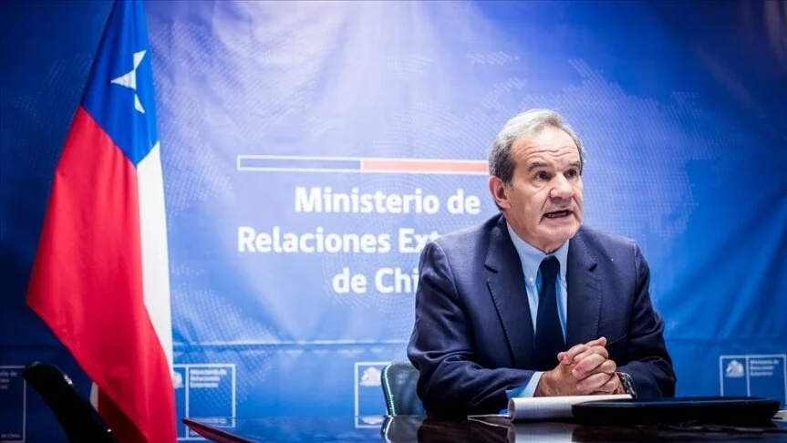 El ministro de Relaciones Exteriores de Chile, Andrés Allamand.