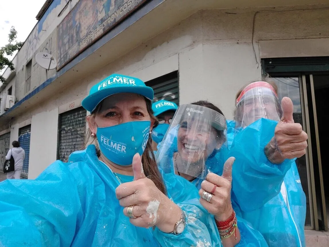 Christel Felmer, presidenta de la agrupación "Familia, Paz y Vida" y candidata a concejal por la comuna de San Miguel.