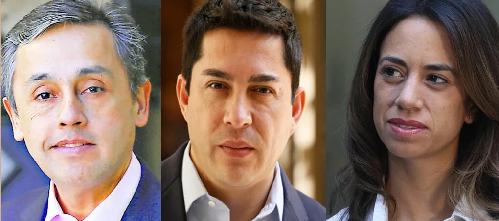 Eduardo Durán, Jorge Durán y Paulina Núñez, los díscolos diputados que apoyan a la izquierda en el cuarto retiro.