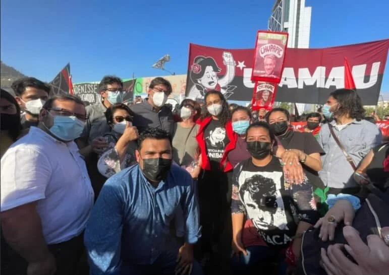 Daniel Jadue estuvo presente en los destrozos que se llevaron a cabo en Plaza Baquedano.
