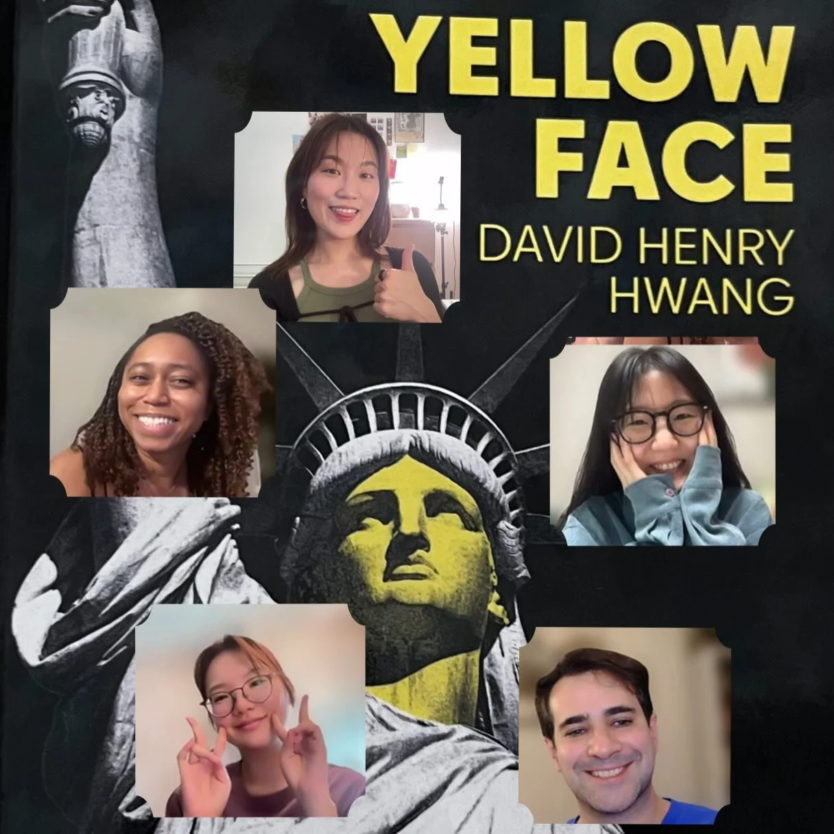 📚i LOVE PLAYS: NY X SEOUL EDITION 👩&zwj;💻🩶🧑&zwj;💻🩶👨&zwj;💻 

1월 | JAN 🌼 
YELLOW FACE by David Henry Hwang