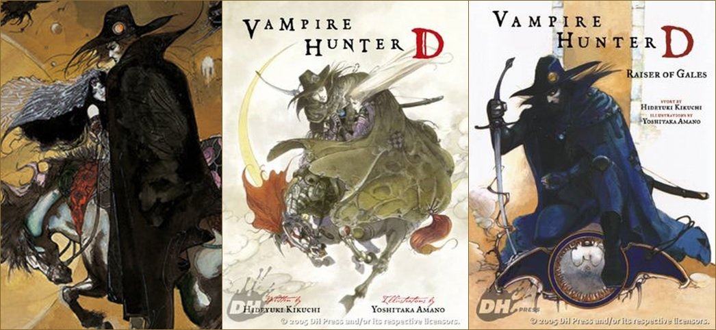 Yoshitaka Amano Vampire Hunter D Poster Anime Manga FINAL FANTASY