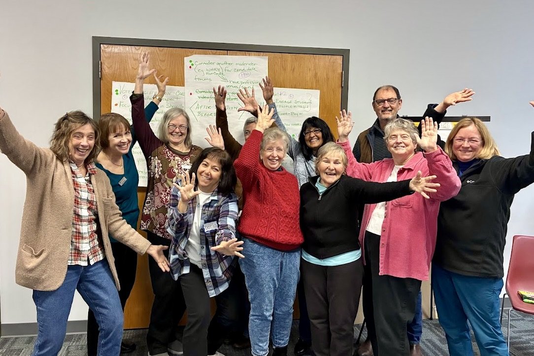 Everyone was just slightly happy about the session's outcome.