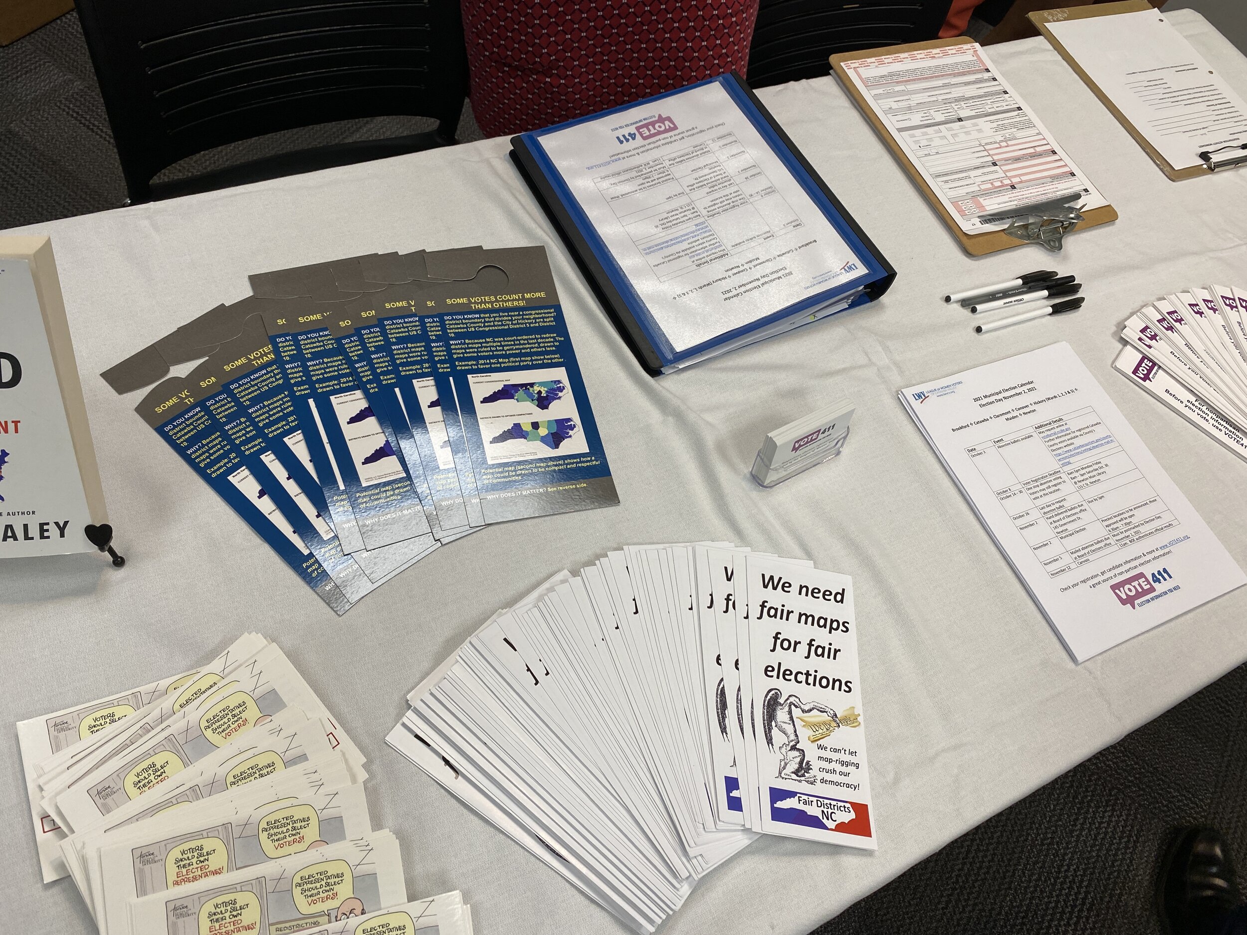 LWVCV information readied for guests