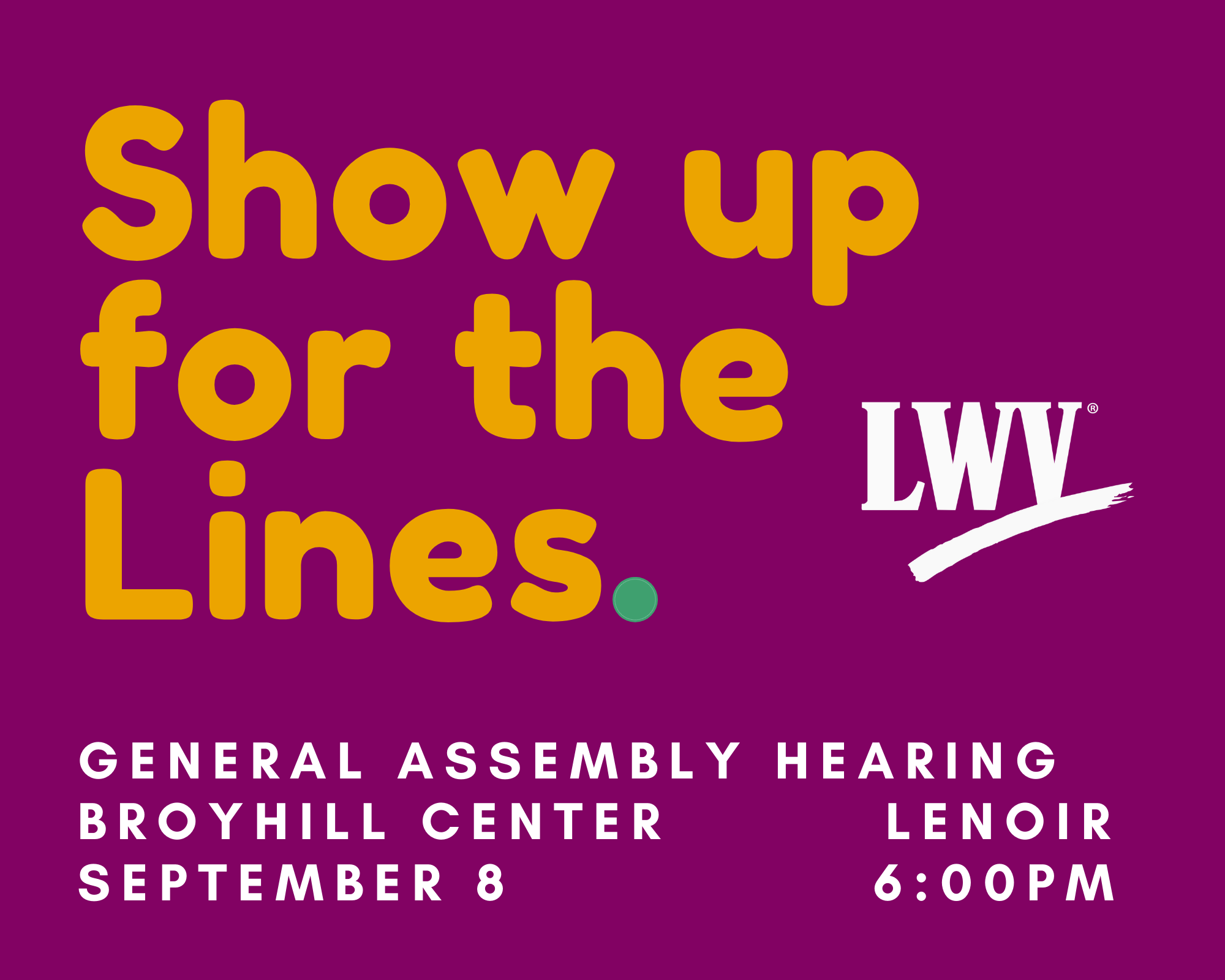 Redistricting Public Hearing first one in the State!