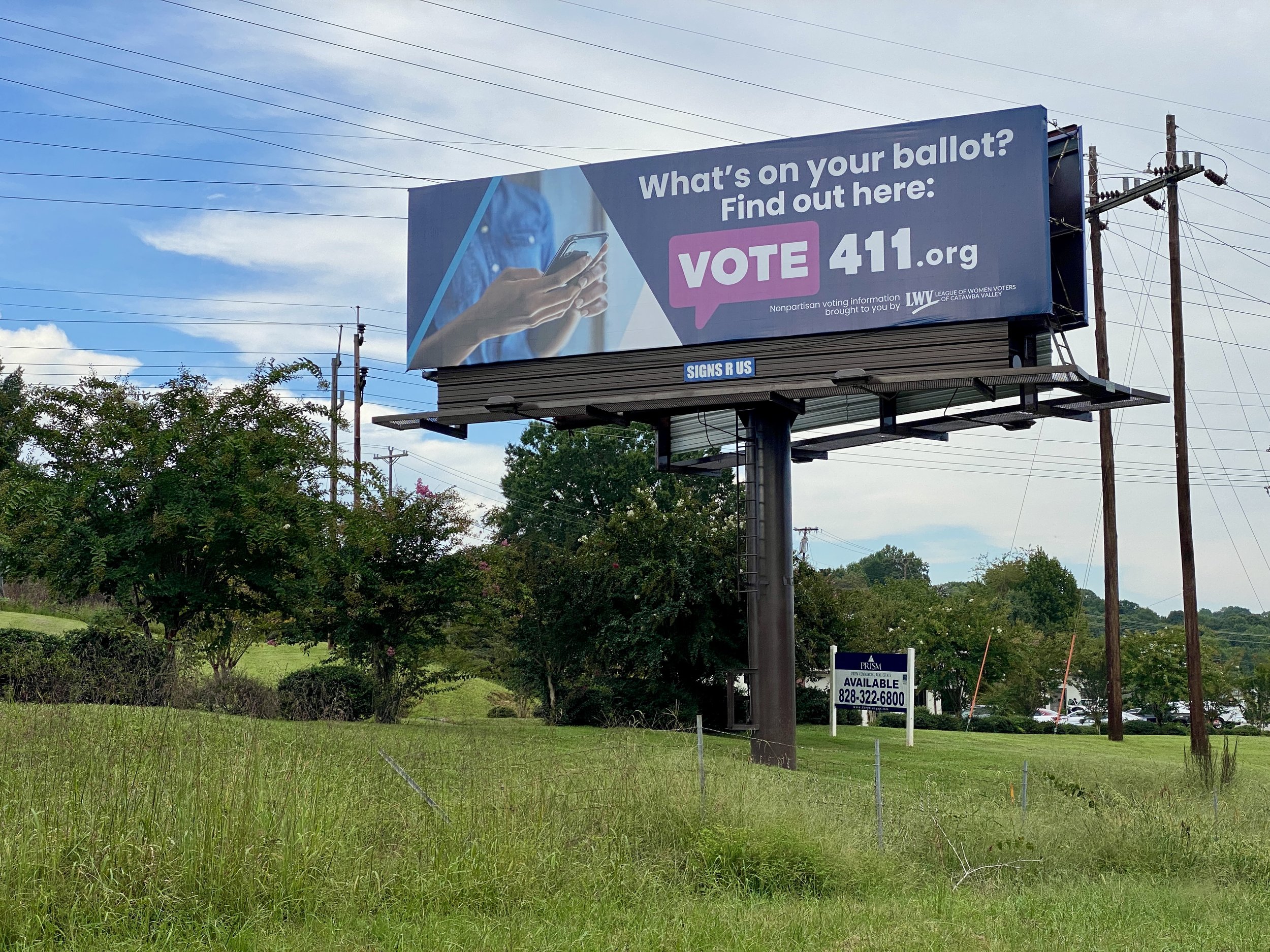 First billboard!  On I-40 between Exits 123 & 125.