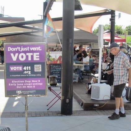 Sign appears at each Farmer's Market in Hickory.