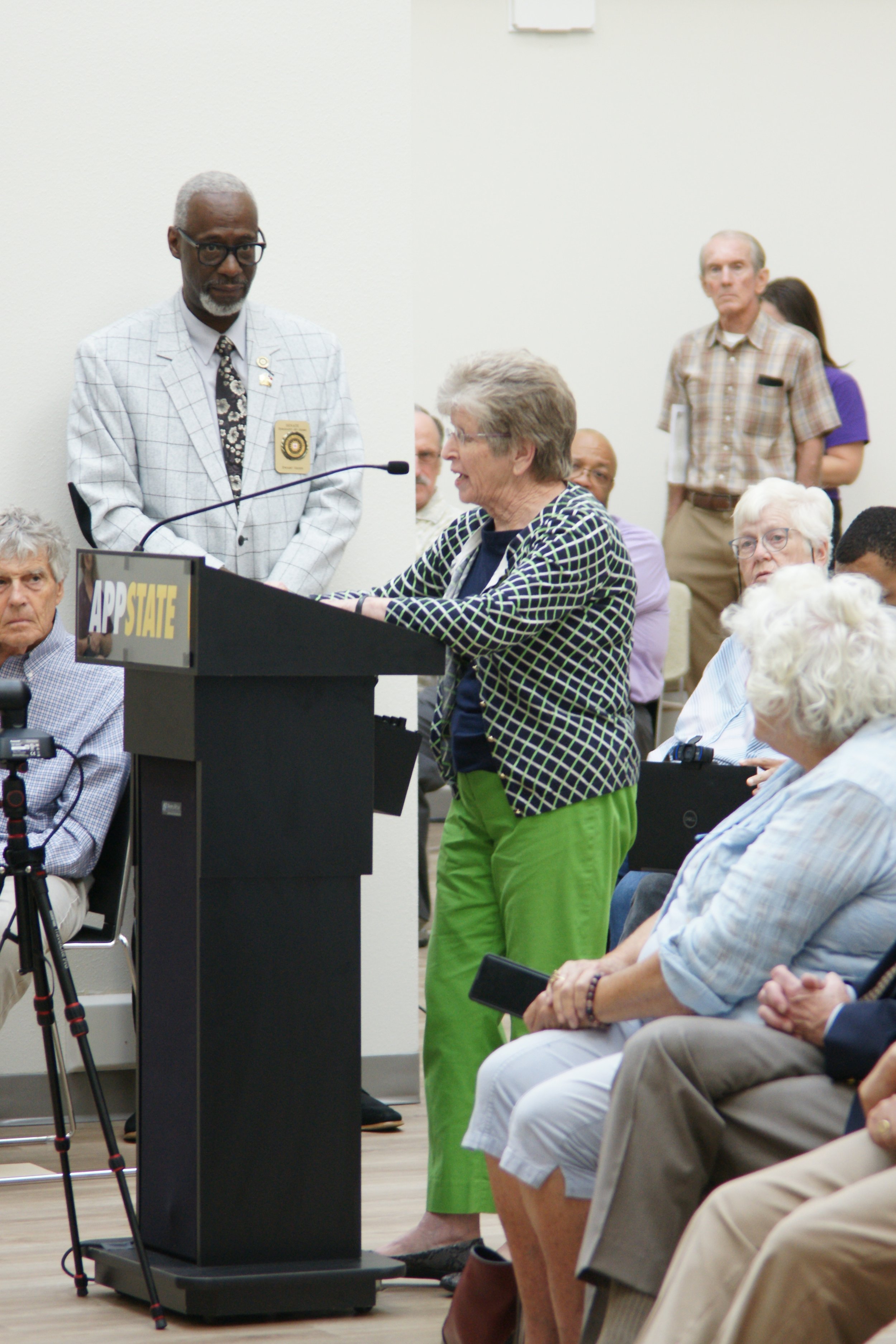 Betty Lohr, Board member,  spoke as a resident and former educator.