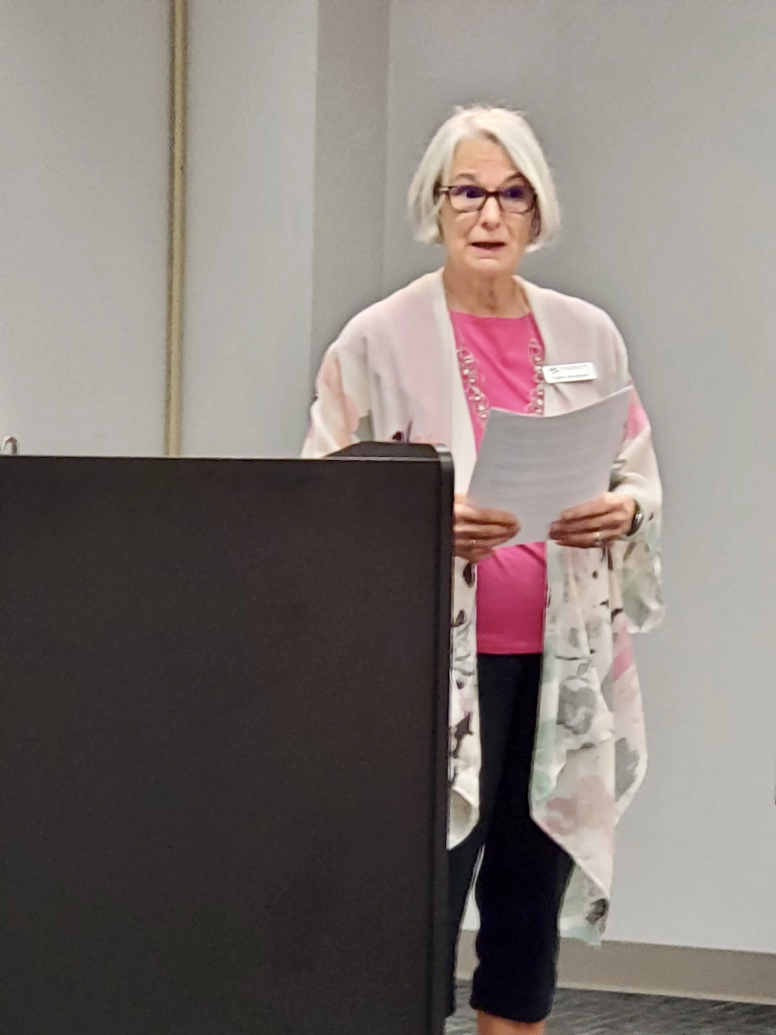 Kathy presents the slate of candidates.