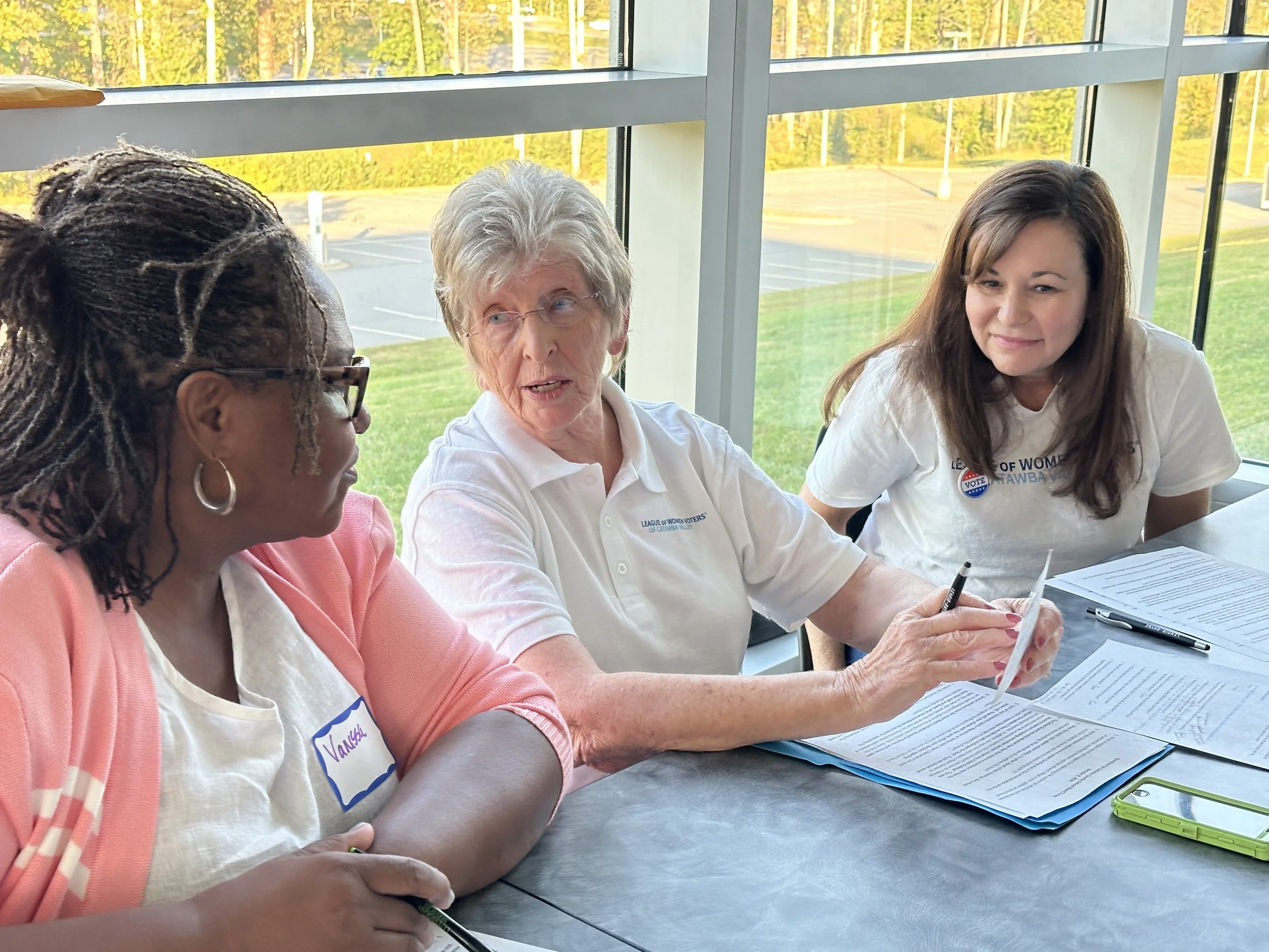 Vetting table gets ready.